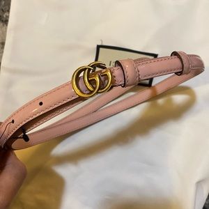Gucci GG Mousse Top Patent Leather Belt